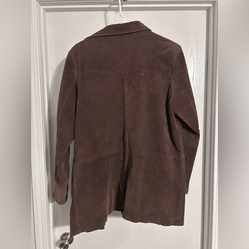 ISZ Leather women’s brown 100% leather blazer jacket NO FLAWS Small - Picture 6 of 7